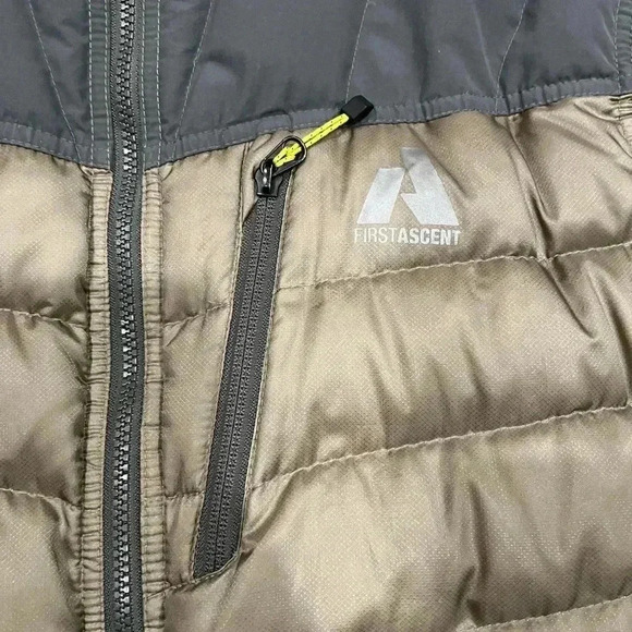 [L]Eddie Bauer Goose Down Filled Cordura Men  Light Puffer Jacket - Picture 2 of 13
